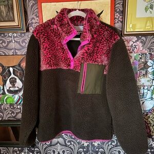 Medium Sundae School green and pink animal print outdoor street wear